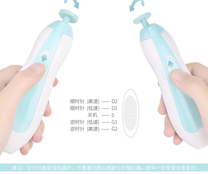 Kids Baby Nail Trimmer Electric Baby Manicure Pedicure Nail Clippers Cutter Scissors Care Set New Born Baby Nail Clipper