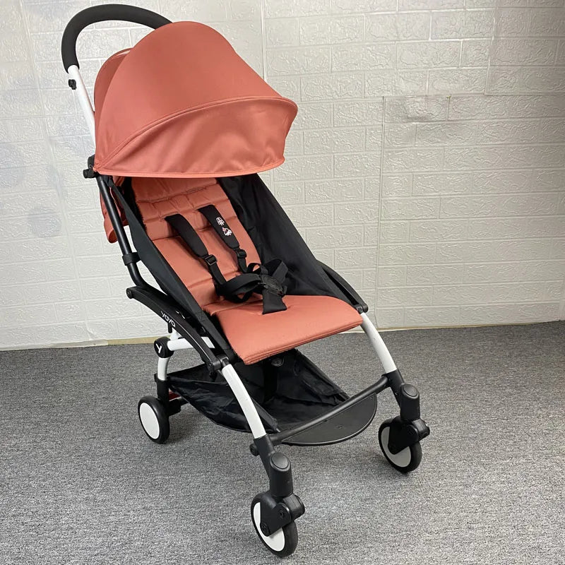 Baby Stroller Accessories 175 Degrees Stroller Hood & Mattress For yoyo2 yoya Babytime Cover With Back Zipper Pocket