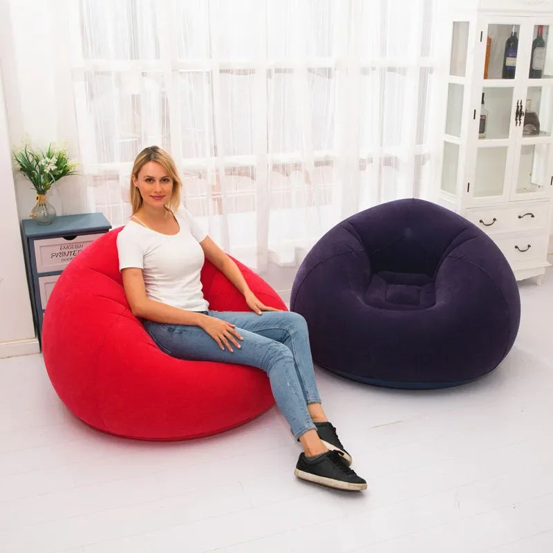 Home Decoration Bean Bag Chair Washable Lounger Recliner Living Room Inflatable Lazy Sofa Folding Couch Comfortable Outdoor