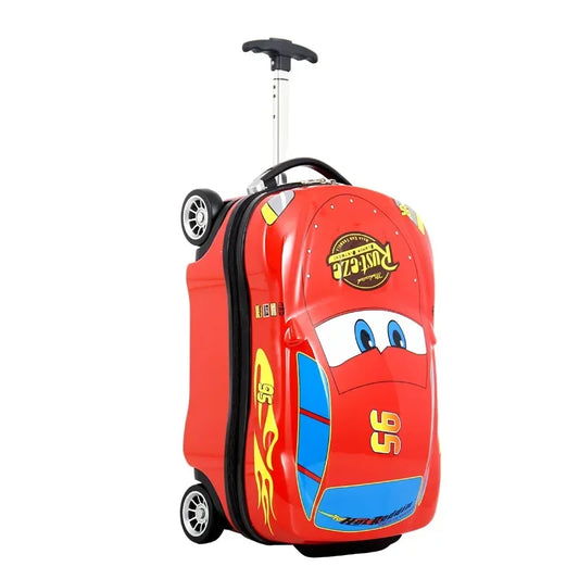 Cartoon Car kid's Luggage 18 inch Travel Boarding Trailer Box Universal Wheel Children's Trolley suitcase maletas de viaje