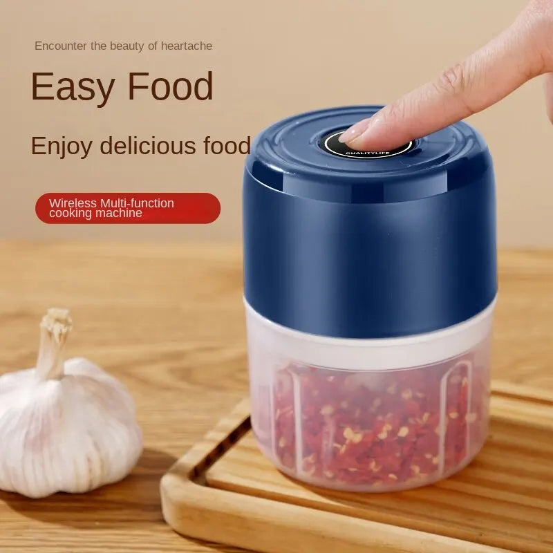 Electric Food Chopper Garlic Crusher Meat Grinder Mini Garlic Press Vegetable Chopper Masher Machine USB Kitchen Gadgets