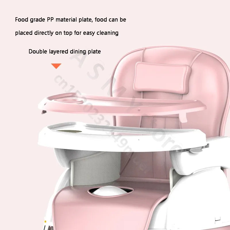 Chaise haute pliante pour bébé, chaise haute de salle à manger pour enfants, Table d'alimentation et chaise pour bébés, siège rehausseur pour tout-petits