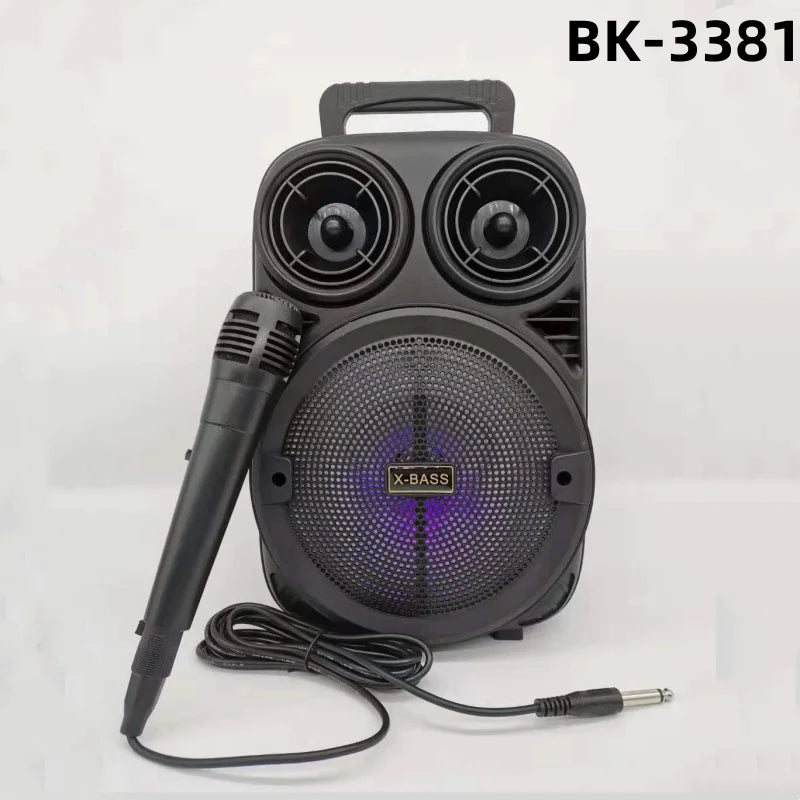 HiFi Quality Bluetooth Speaker Outdoor Portable Music Center HiFi Stereo Subwoofer Karaoke Sound RGB Light Boom Box Caixa De Som