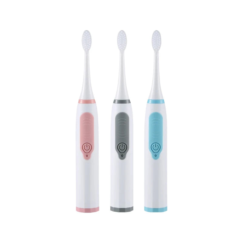 Electric Toothbrush IPX6 Waterproof Adult Household Sonic Electric Toothbrush for Men and Women Non-rechargeable Personal Care