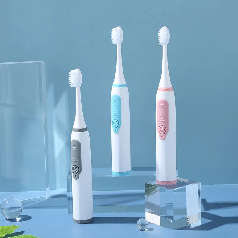 Electric Toothbrush IPX6 Waterproof Adult Household Sonic Electric Toothbrush for Men and Women Non-rechargeable Personal Care