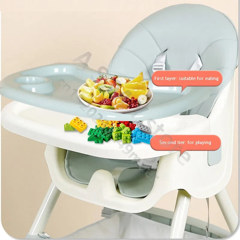 Bébé multifonctionnel ascenseur maison apprendre à s'asseoir table à manger chaise/enfants dinant la chaise/bébé manger siège pliable