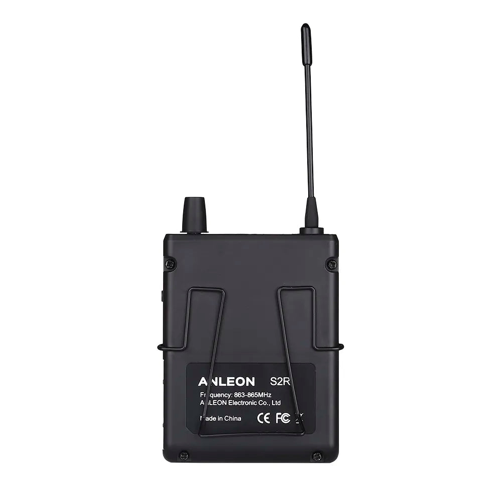 ANLEON S2 Receiver for S2 Wireless Personal In-ear Monitor System 863-865/670-680/526-535/561-568MHz IEM UHF Monitoring Earphone