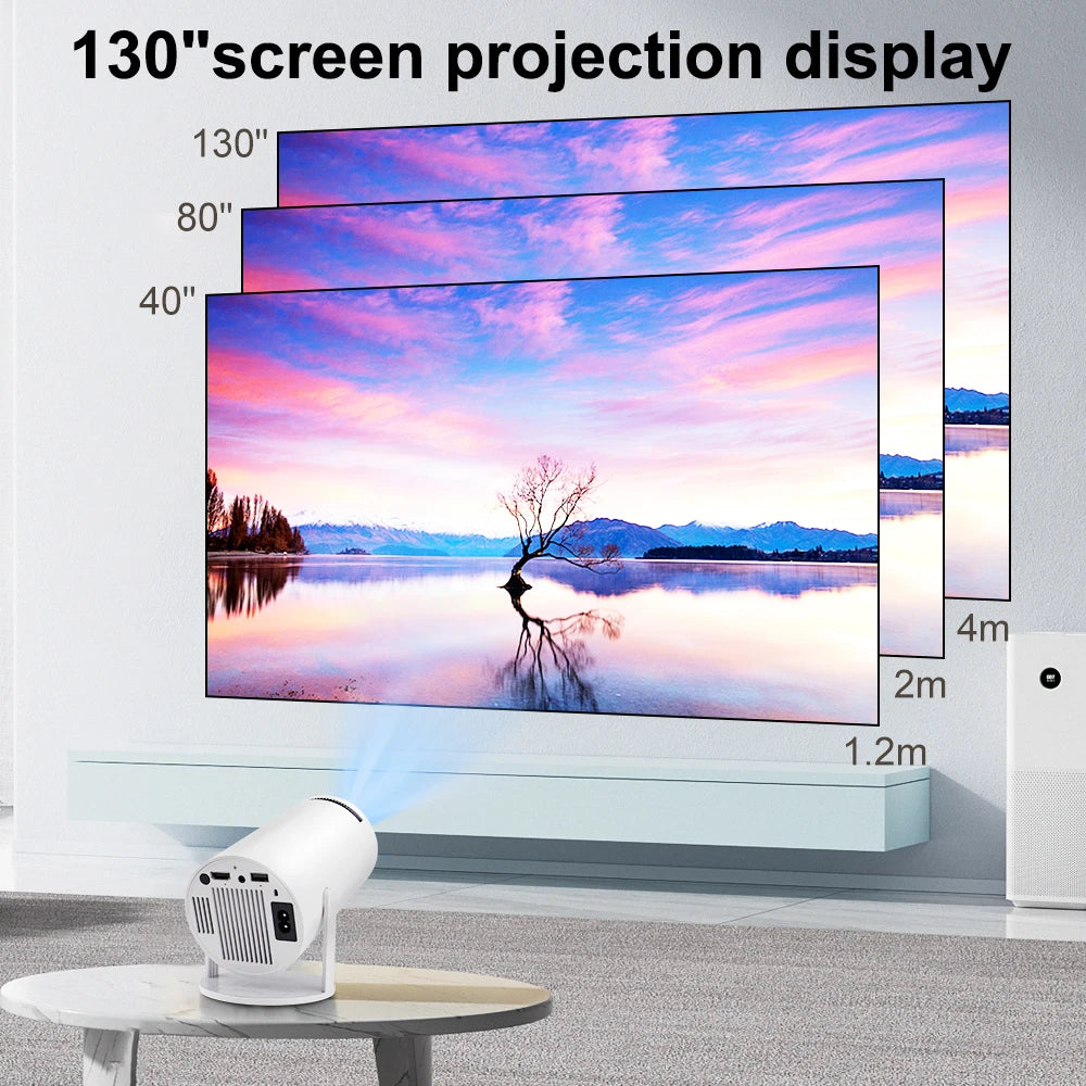 HDAYPRO Projector 4K Android 11 5G WIFI BT5.0 HY300 MINI Portable Projctor Smart Home Cinema 720P Outdoor 1080P 4K Movie From HD