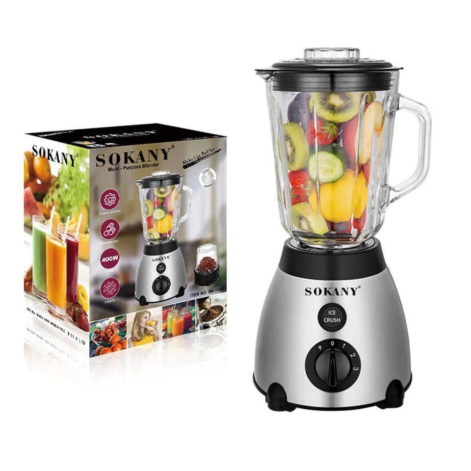 SK149S Compact Kitchen System, 400W, 2 Functions for Smoothies, Drinks, Coffee Bean Grinding Food Blender with Processor Bowl_Yu Sweetie